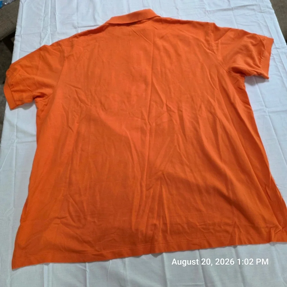 Polo Ralph Lauren Mens 4XB Big Bedford Orange Mesh Polo Shirt NWT 4355196 BT